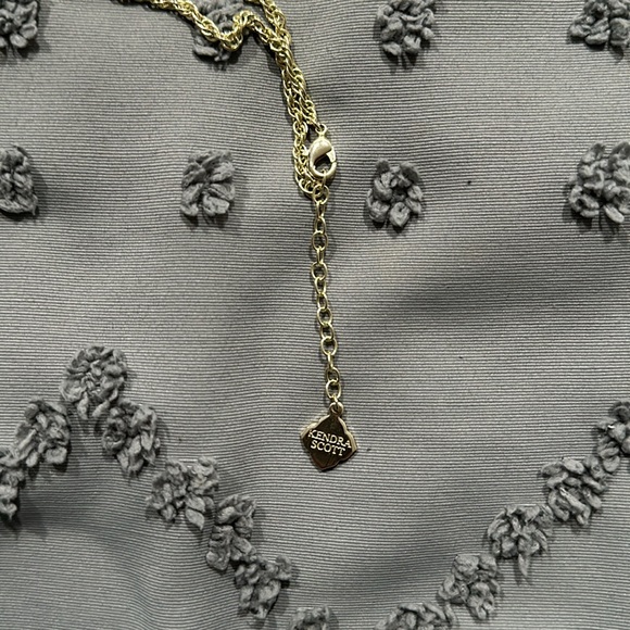 Kendra Scott Rayne Stone Tassel Pendant Necklace Purple Jade gem with dust bag - Picture 6 of 9